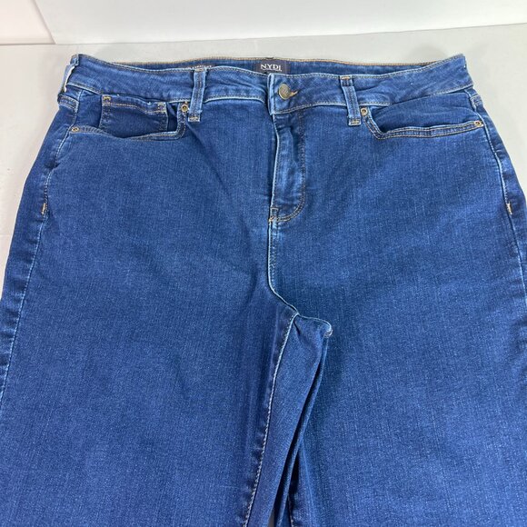 Not Your Daughters Jeans Women's 36x31* Marilyn Straight Dark Blue Denim Tag 16 - Picture 2 of 16